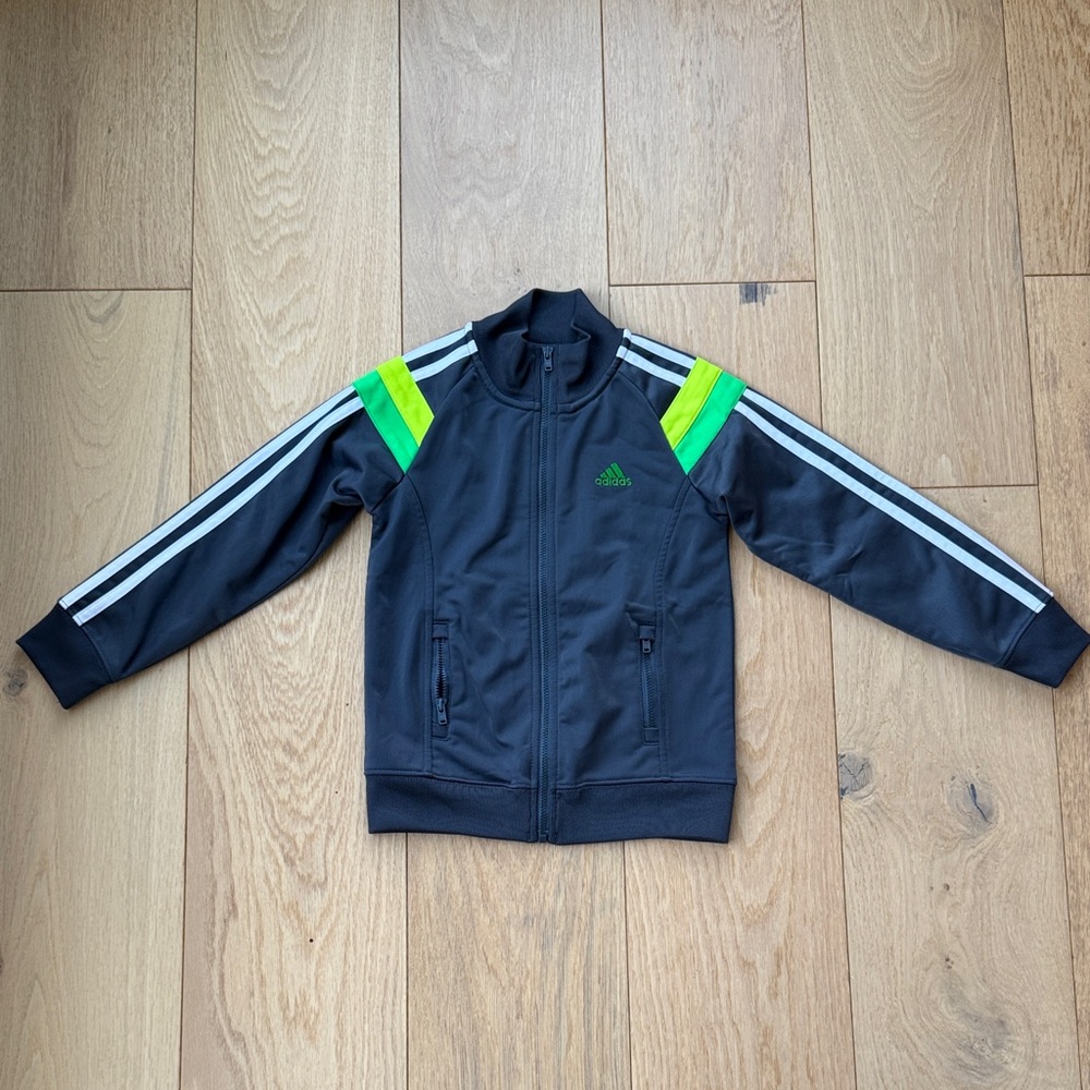 Black and Green Track Jacket